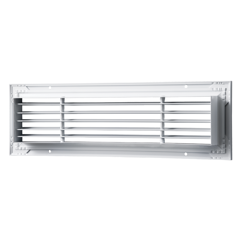 Vents ONL 400x500 - Single-row linear horizontal ventilation grille with fixed vanes