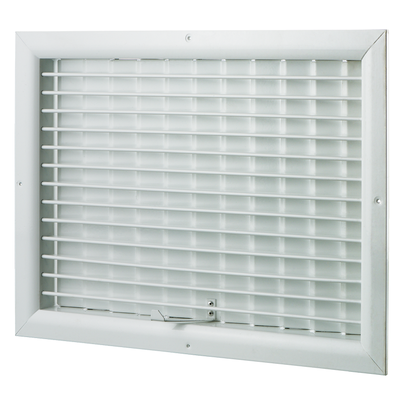 Vents ORG 800x600 R1 - Single-row ventilation grille with first row adjustable louvres and a built-in air flow regulator