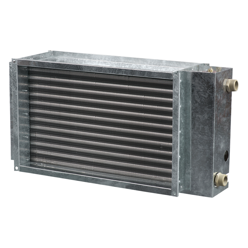 Vents NKV 500x300-2 - Duct water heaters are designed for heating of supply air in rectangular ventilation systems. They can be also applied in supply or supply and exhaust ventilating units