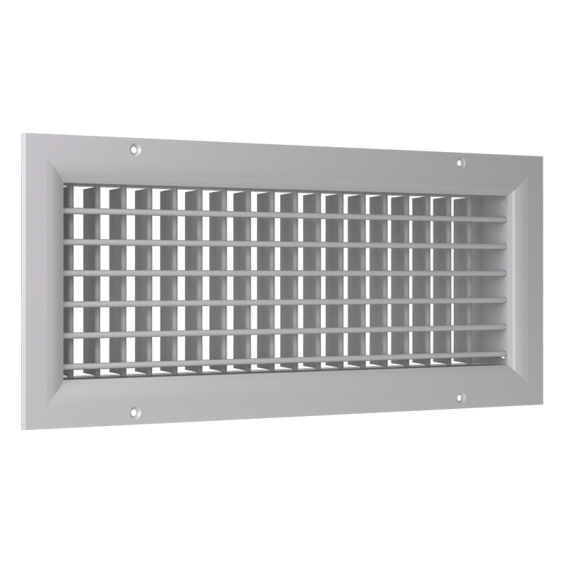 Vents DR 1000x900 - Double-row ventilation grille with adjustable louvres