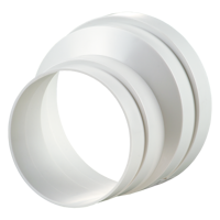 Round - Plastic ductwork - Series Vents Plastivent Eccentric reducer
