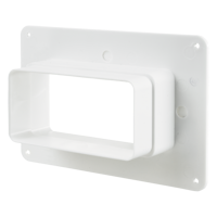 Plastic ductwork - Air distribution - Series Vents Plastivent Wall plate with flange