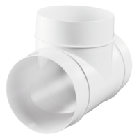 Kunststoffrohre - Luftverteilelemente - Series Vents Plastivent T-joint for round ducts
