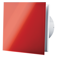Design - Kleinraum-Axialventilatoren - Vents 100 Solid Glass TH Red
