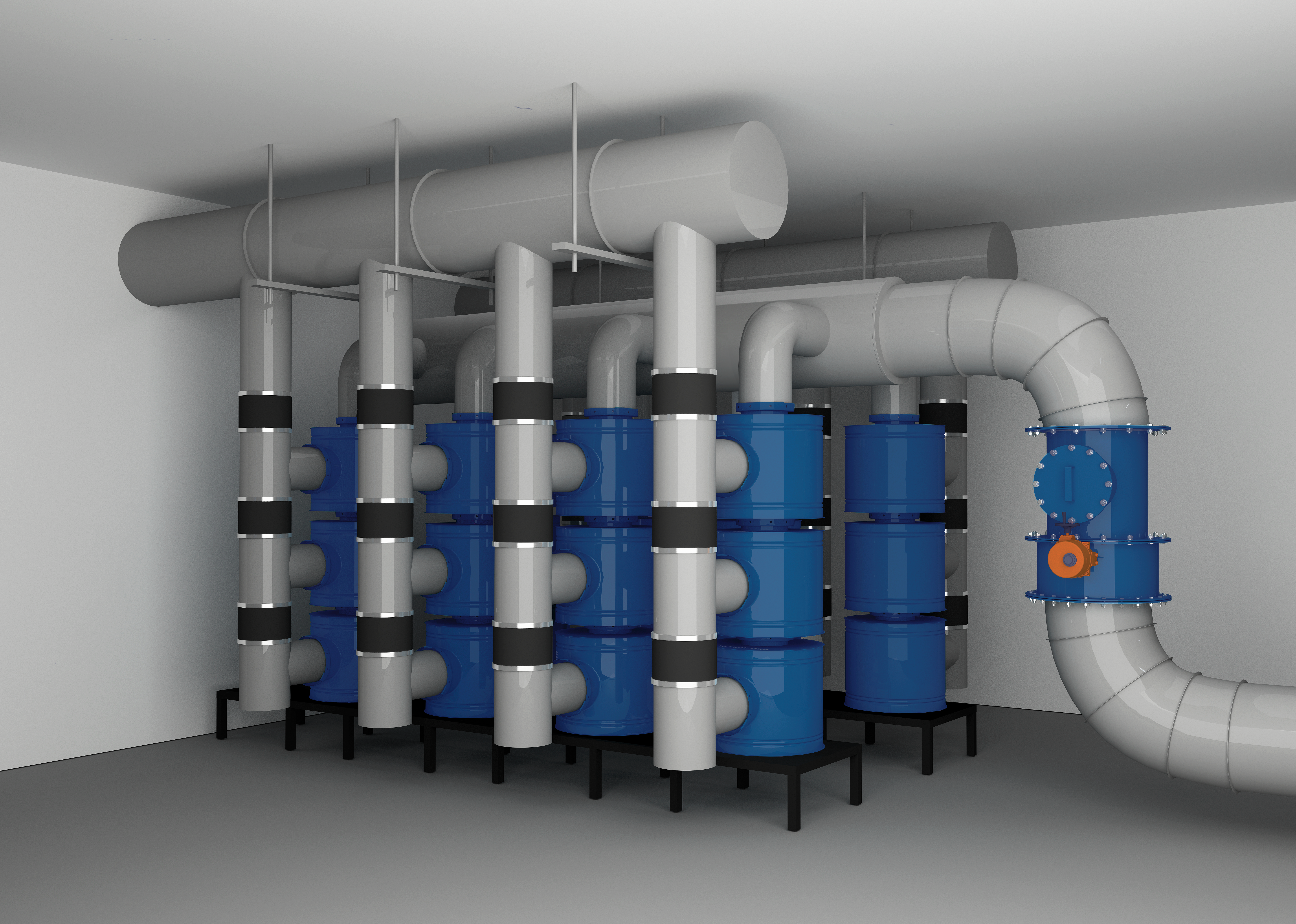 Setting up ventilation systems in shelters