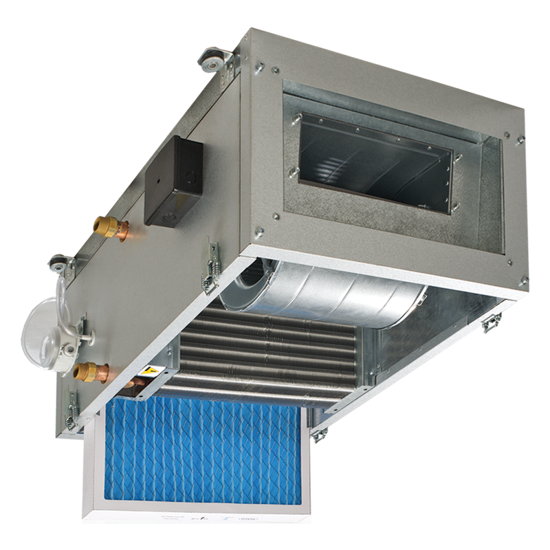Vents MPA 800 W LCD - Zuluftanlagen im schall- und wärmeisolierten Gehäuse, mit Elektro- oder Warmwasser-Heizregister