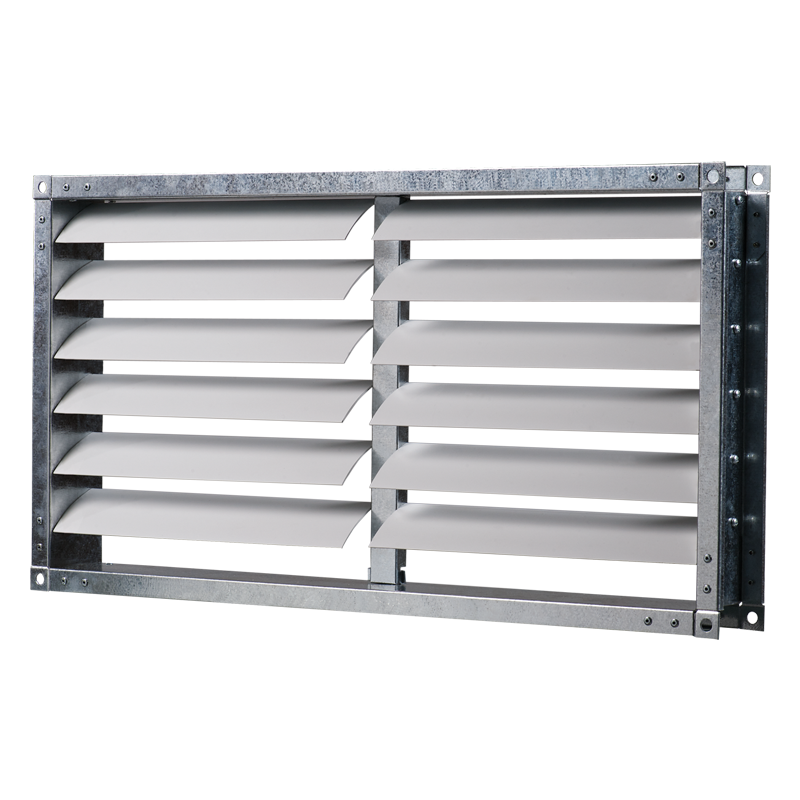 Vents KG 400x200 - Gravity louvre shutter for air flow cut-off in rectangular air ducts