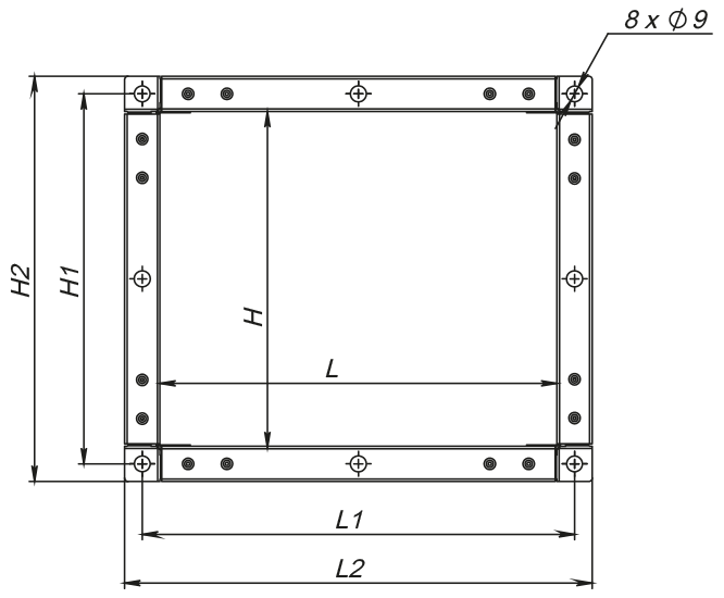 Vents VVGF-ERV-355 - Dimensions