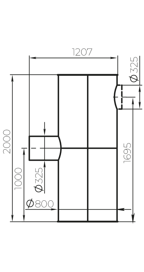 Vents RK-1.0-H - Dimensions