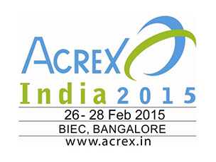 You are welcome to visit our stand at the exhibition ACREX India 2015