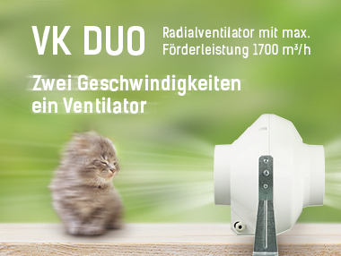 Zweistufiger Luftwechsel mit VENTS VK DUO