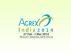 You are welcome to visit our stand at the exhibition ACREX India 2014