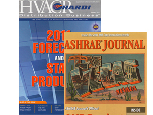 HARDI and ASHRAE magazines about VENTS products