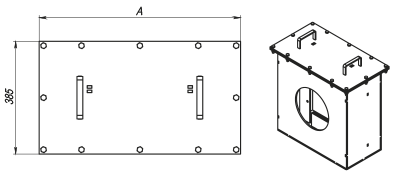 Vents KZR-M-DN450 - Dimensions
