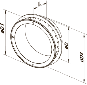 Vents F 100 - Dimensions