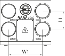 Vents VUTR 281 V EC L A21 - Dimensions