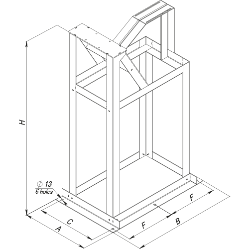Vents RM-M-200-H - Dimensions