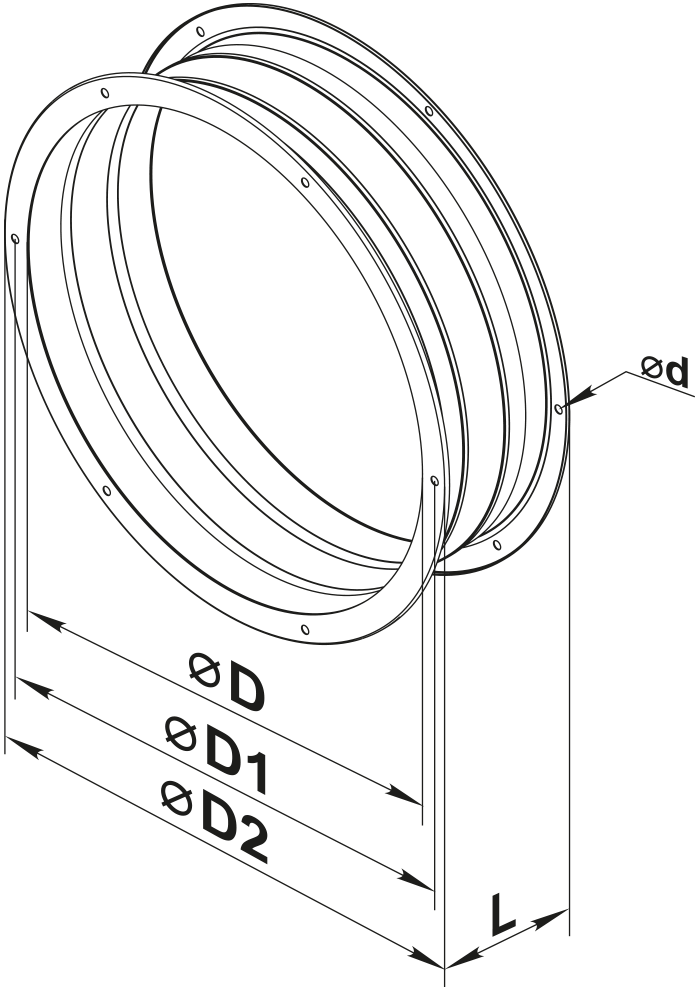 Vents GKV 220-225 - Dimensions