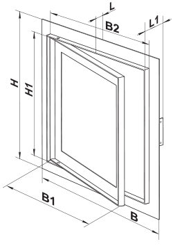 Vents DG 400x400 - Dimensions