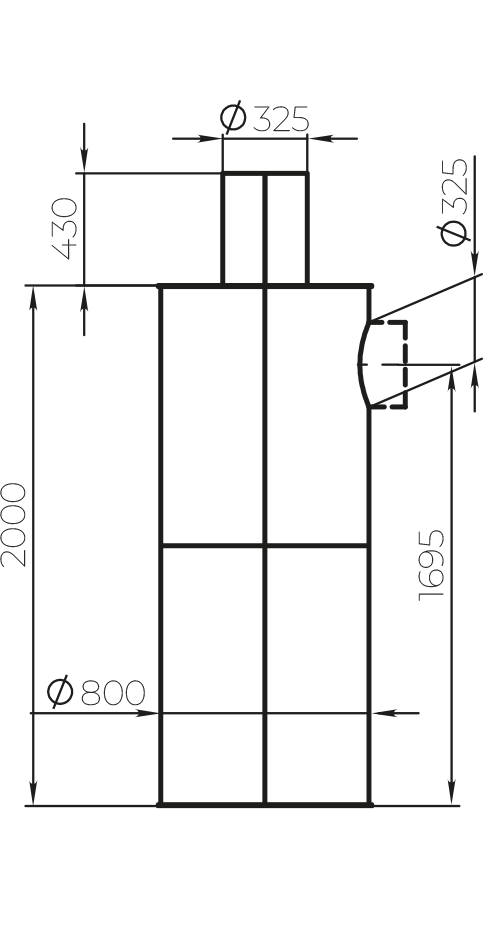 Vents RK-1.0-V - Dimensions