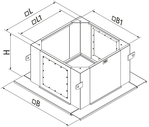 Вентс РКВИ 1000, 1100 - Размеры