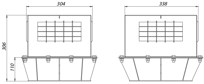 Vents KPZ-S-DN180 - Dimensions