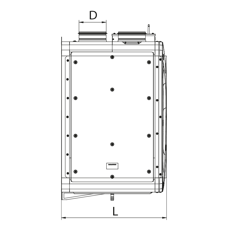 Vents Enave 350 V L A21 - Abmessungen