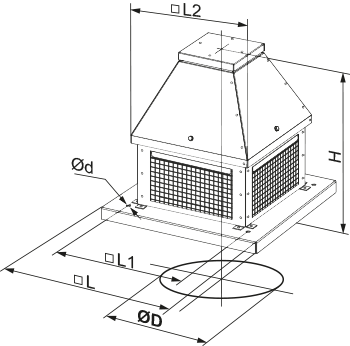 Vents VKT 4E 250 - Dimensions