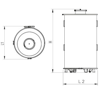 Vents AFU 1800 - Dimensions