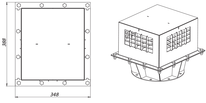 Vents KPZ-S-DN180 - Dimensions