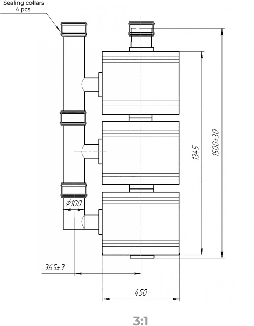 Vents FPU-200 - Dimensions
