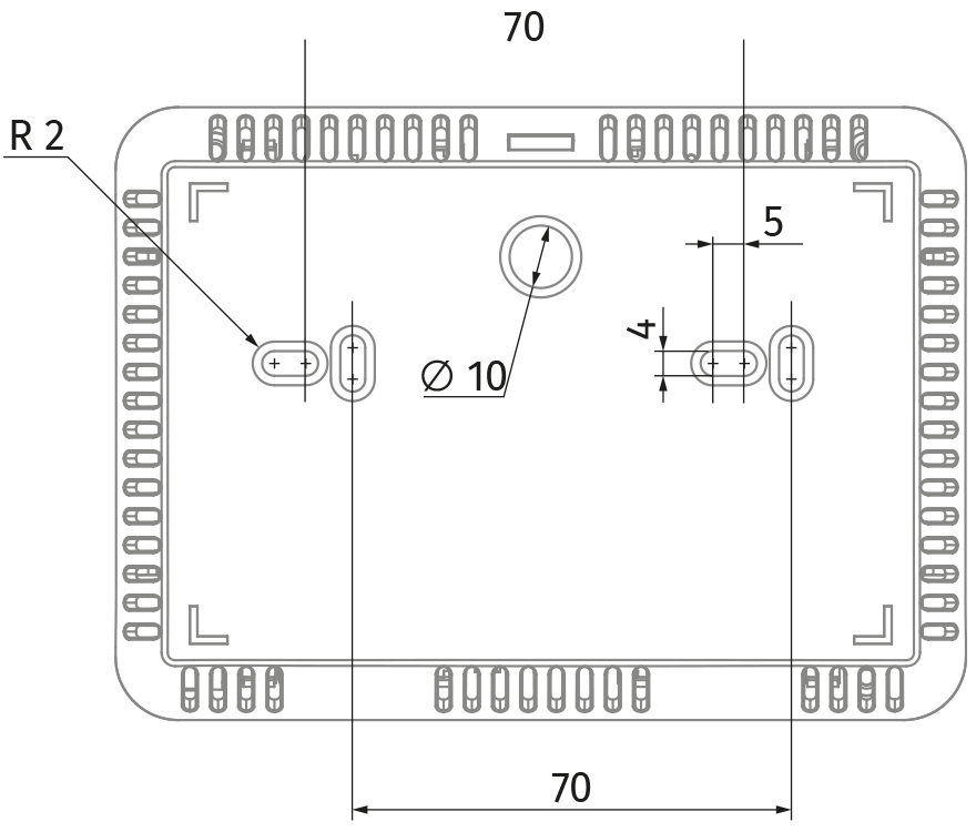 Vents KV2 TwinFresh Easy - Dimensions