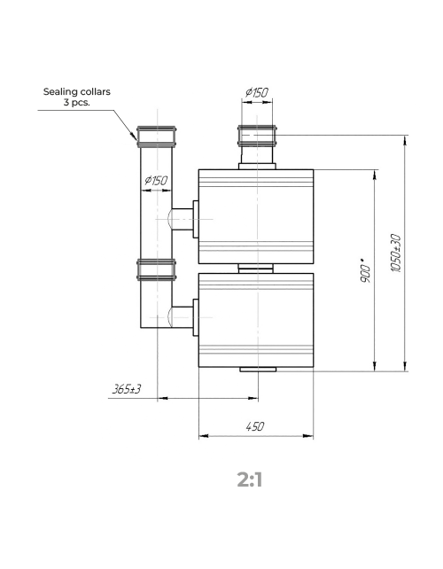 Vents FPU-200 - Dimensions