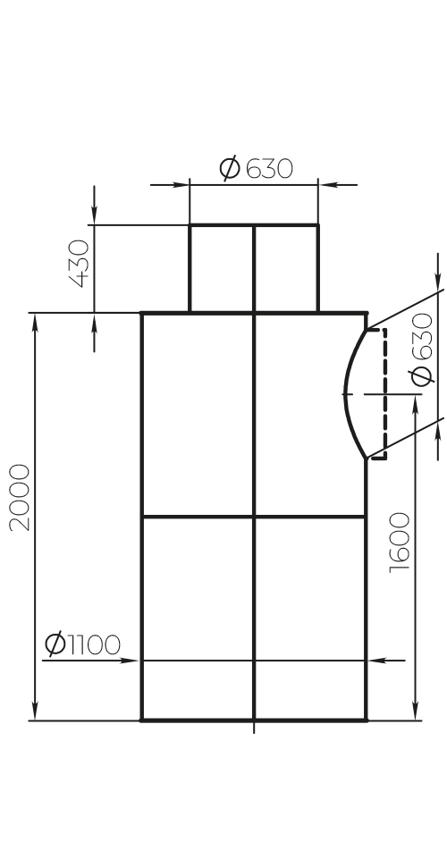 Vents RK-2.0-V - Dimensions