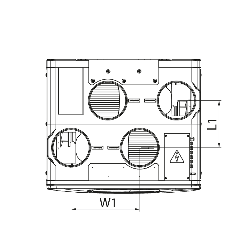 Vents Enave-T 550 V A21 R - Abmessungen