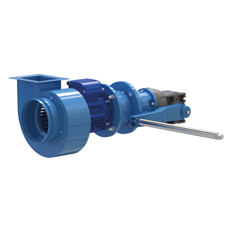 Vents ERV-M-180-P - Small electrically and manually driven centrifugal fan with vertical discharge designed to be installed in ventilation systems of shelters