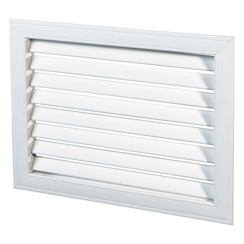 Vents NHN 1200x450 - Ventilation grille with unregulated horizontal inclined vanes