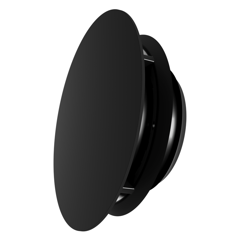 Vents AP 125 RF-O black - Disc valve with decorative panel