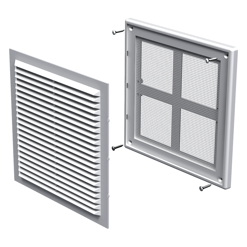 Vents MV 150 - Supply and exhaust plastic grilles