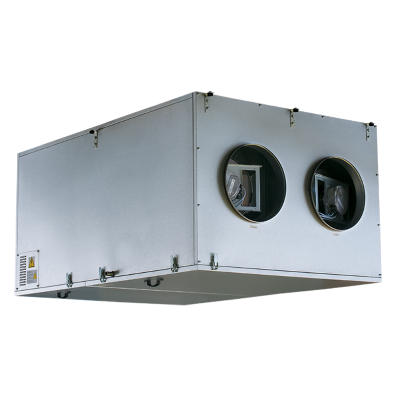 Vents VUT 2000 PE EC - Kompakte Lüftungsanlagen im schall- und wärmeisolierten Gehäuse mit Elektro-Heizregister für Deckenmontage