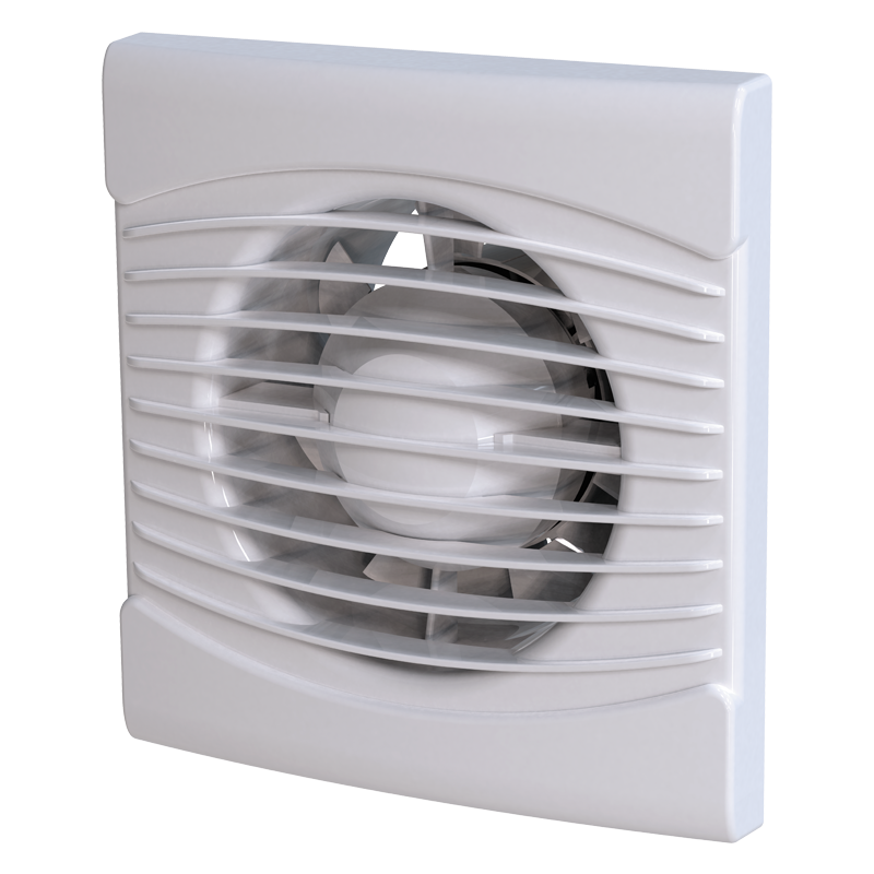 Vents 100 LP (220 V/60 Hz) L - Axial decorative fans with a short air duct 50 mm long for exhaust ventilation