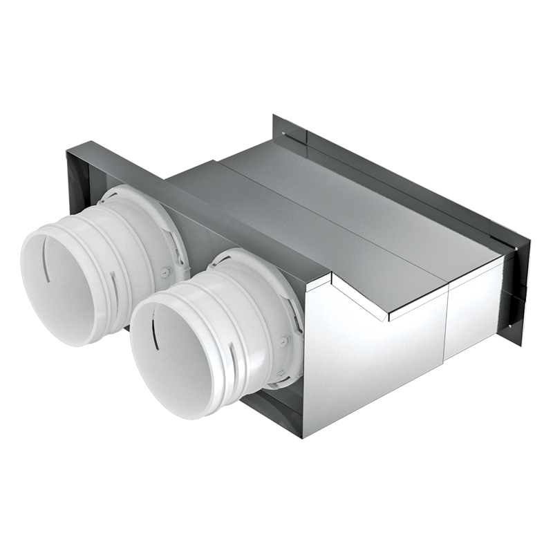 Vents FlexiVent 0832200x55/75x2 - For supply and exhaust systems in residential premises. Connecting the ventilation grille to ∅ 75 mm ducts