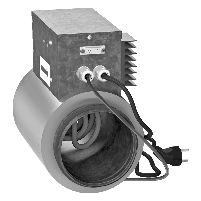 Вентс НКД 125-0,8-1 А21 - Нагреватель канальный догрева приточного воздуха с внешним управлением