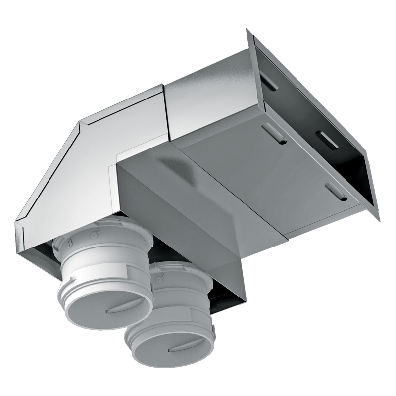 Vents FlexiVent 0833200x55/75x2 - For supply and exhaust systems in residential premises. Connecting the ventilation grille to ∅ 75 mm ducts