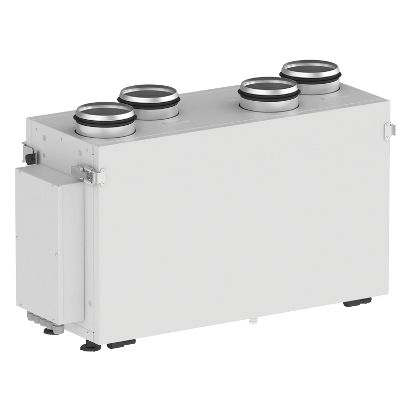 Vents VUT 300 V2 mini EC A2 - Lüftungsanlagen mit einem Gegenstrom-Wärmetauscher aus Polystyrol ausgestattet