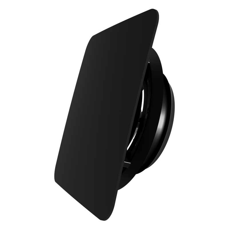 Vents AP 125 RF-C black - Disc valve with decorative panel