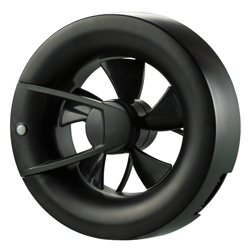 Vents Arc black - Intelligent low noise fan for exhaust ventilation