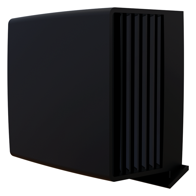 Vents EH-26 black 160 - Plastic outer hood