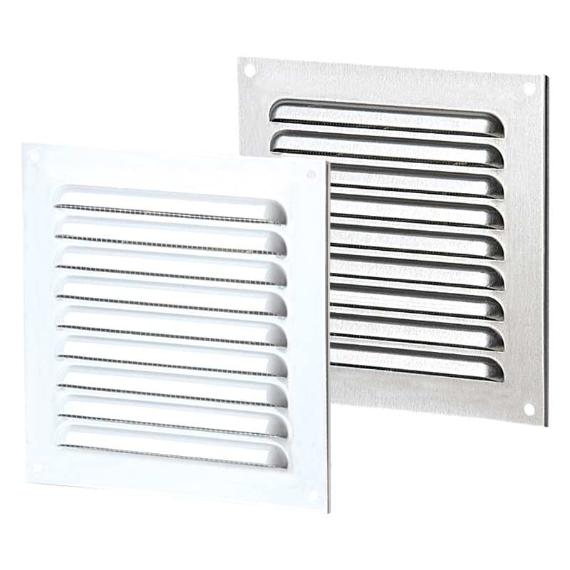 Vents MVMPO 130x90 - Supply and exhaust single-row edge-raised metal grilles