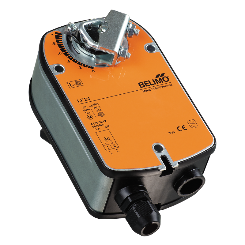 Vents Belimo LF230 - The Belimo LF series actuators are designed for controlling air dampers with cross section up to 0.8 m² performing protection functions